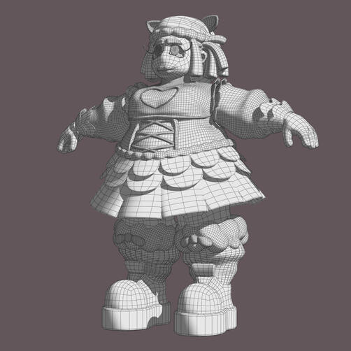 3/4 Wireframe View