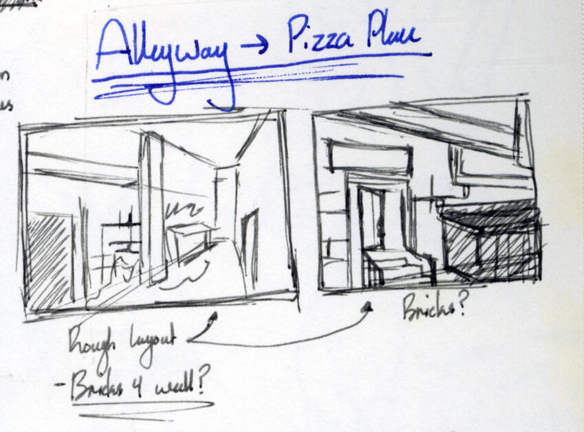Alleyway Scene Concepts #1